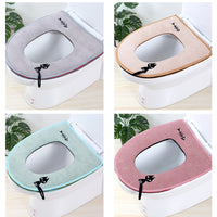 Cat Handle Toilet Seat Cover, Thickened Zippered Toilet Seat Cushion with Handle