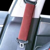 Car Seat Belt Shoulder Pad Cover Suede Leather Thickened Protector