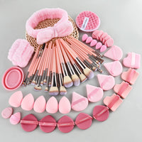 40-42 Piece Makeup Brush and Tool Set with Storage Bag