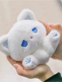 Emo Cat Plush Doll with Glasses - 15cm Cute Stuffed Animal Toy