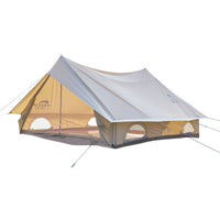 Feitu Outdoor Luxury Cotton Canvas Bell Tent for Camping - Breathable, Waterproof, Sun-Protected, Lightweight, Large Space