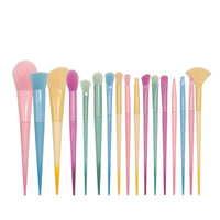 12-Piece Makeup Brush Set with Sponges and Puff for Foundation, Blush, Eyeshadow, Concealer, Contour, Lip, and Eyeliner
