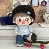 20cm Cotton Doll Clothes Set: Overalls, Skirts, and Outfits for Plush Dolls