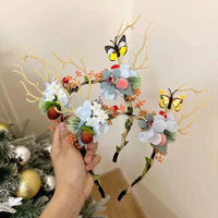 Christmas Reindeer Antler Headband for Adults and Kids, Festive Hair Accessory for Parties and Photoshoots