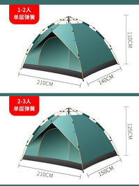 Automatic Pop-Up Camping Tent, Waterproof UV Protection, Portable for Outdoor Hiking and Beach