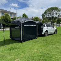 Car Tailgate Tent for Outdoor Camping, Self-Driving Tours, BBQ, Sunshade, and Rain Protection