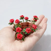 Mini Rose Potted Plant Model