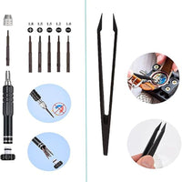 Watch Repair Tool Kit for Battery Replacement and Case Opening - 11 Piece Set