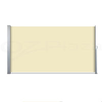 Retractable Aluminum Side Awning for Sun and Wind Protection, UV Resistant