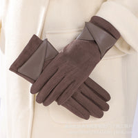 Women's Winter Warm Thermal Driving & Cycling Gloves with Touchscreen Function