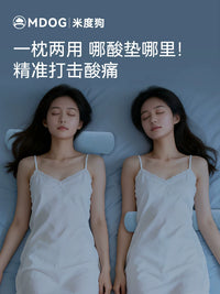 Cervical Support Pillow for Neck Pain Relief and Alignment, Cylindrical Memory Foam Pillow for Sleeping