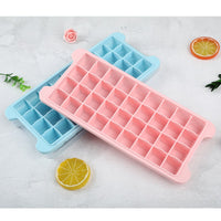 Silicone Ice Cube Tray with Lid, Food-Grade Platinum Silicone Ice Mold for Home and Commercial Use, Quick Freeze DIY Ice Maker