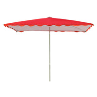 Commercial Slanted Outdoor Umbrella with Double-Layer Canopy for Patio and Stalls