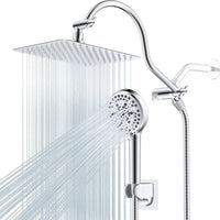 American Style Wall-Mounted Concealed Shower System with Extension Arm and Diverter