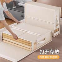 Foldable Large Capacity Storage Bins for Comforters, Bedding, and Clothes - Set of 2