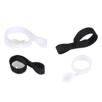 Reusable P-Shape Hook and Loop Cable Ties for Cord Management