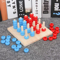 Montessori Wooden Gravity Chess Educational Toy for Kids, Math & Logic Board Game
