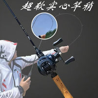 Ultralight Lure Fishing Rod for Micro Bait, High Sensitivity Solid Tip, for Whitefish and Culter