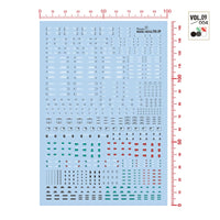 Miao Jiang High-Precision Waterslide Decals for Model Kits - VOL9 Fluorescent Detail Stickers