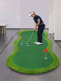 Premium Thick Golf Putting Green Mat Indoor Practice Aid
