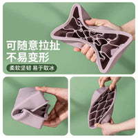 German Soft Silicone Ice Cube Tray with Lid, Large Capacity Food-Grade Freezer Mold for Home Use