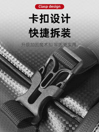 Electric Bicycle Rear Seat Bag with Rain Cover and Charger Storage, Universal Bike Pannier Tail Bag