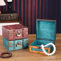 Chinese Antique Style Solid Wood Storage Box for Jewelry, Coins, and Documents