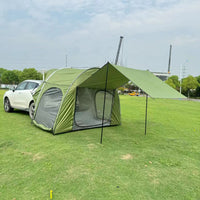 Outdoor Camping SUV Tent with Mesh Extension, RV Awning, Car Rear Integrated Tent
