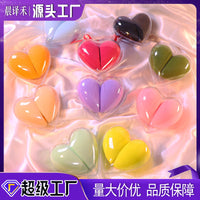 Heart-Shaped Boxed Makeup Sponge Set - Waterdrop & Beveled Design, Expands When Wet, Non-Absorbent