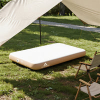Outdoor Camping 20cm PVC Inflatable Air Mattress Sleeping Pad for Tent Overnight Hotel Extra Bed
