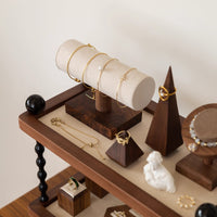 Vintage Tiered Jewelry Display Stand for Bracelets, Necklaces, and Rings