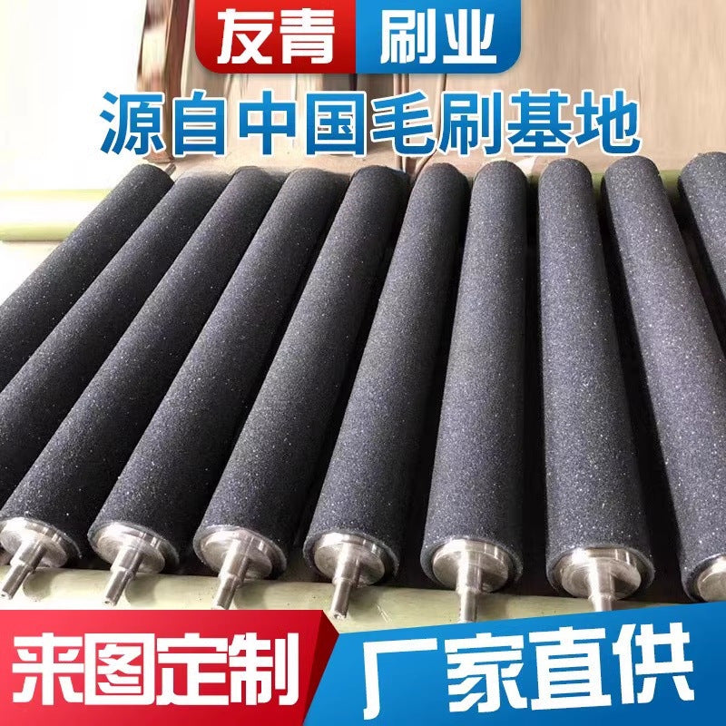 Carrot Potato Cleaning Polishing Machine Sand Roller Fruit Peeling Emery Roller Rubber Coated Drum