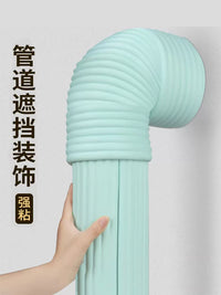 Artificial Plant Vine Wrap for Pipes and Wires, Decorative Cover for Exposed Plumbing, HVAC, and Gas Lines
