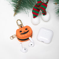 Halloween Pumpkin Keychain Mini Bag Charm Christmas Spiderweb Snowflake Santa Claus Pendant