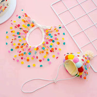 Pet Birthday Bandana and Hat Set for Small to Medium Dogs