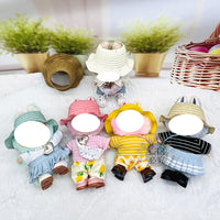 Cotton Doll Clothes Set for 15/20cm Plush Dolls - Shirts, Pants, and Accessories