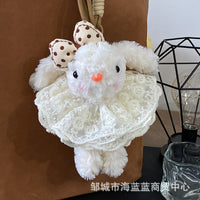 Cute Lop-Eared Bunny Plush Toy Keychain Bag Charm
