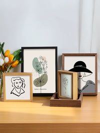 Double-Sided Transparent Glass Picture Frame for A4 Artwork and Photos