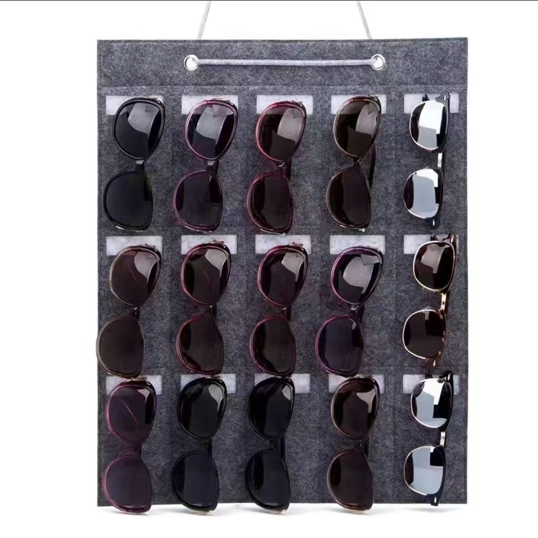 Multi-Purpose Foldable Wall Hanging Storage Bag for Sunglasses and Small Items