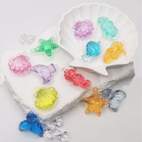 DIY Resin Ocean Shell Snail Charms for Crafts, Jewelry, Phone Cases, and Storage Boxes
