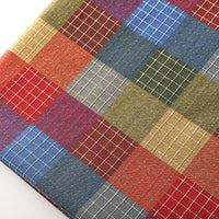 Japanese Retro Plaid Patchwork Cotton Fabric for DIY Apparel