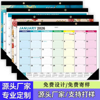 2026-2027 Desktop Calendar with International Holidays and Planner