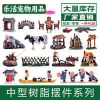 Aquarium Landscaping Resin Ornaments for Fish Tank Micro-Landscape Decor