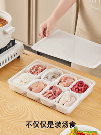 Baby Food Freezer Tray with Lid, Silicone Soup Cube Mold for Purees, Meat, and Broth, Reusable Storage Container for Infants