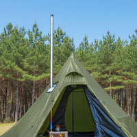 Pyramid Tent Fireproof Cloth for Outdoor Winter Camping Wood Stove Chimney