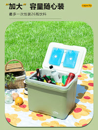 Portable Insulated Cooler Box for Camping, Commercial Use, and Car Travel - Keeps Food Fresh