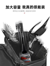 Electric Bicycle Rear Seat Bag with Rain Cover and Charger Storage, Universal Bike Pannier Tail Bag