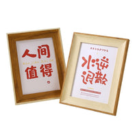 American Minimalist Foam Photo Frame for Wall or Tabletop Display, A4, 6, 7, 8 Inch, Calligraphy Art
