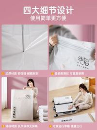 Vacuum Storage Bags for Clothes, Quilts, and Travel with Optional Pump