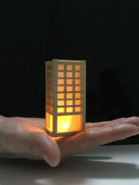Miniature Japanese Sushi Restaurant Decor Set with Screen and Lantern